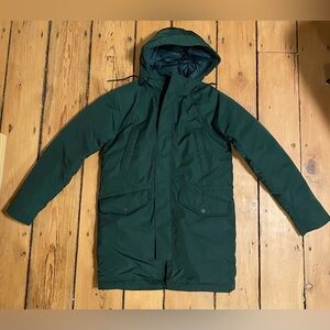 ReNew Long Parka in Scarab Green, XS, Like New